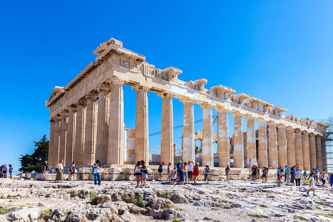 Acropolis & Parthenon Admission Ticket w/ self guided audio tours - The climb to the Propylaea