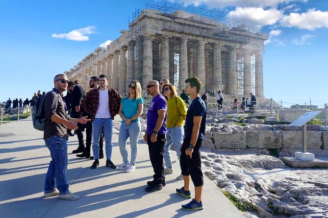 Acropolis & Parthenon Tour and Athens Highlights Bike tour - Hadrian’s Arch and the ancient temple near Zappeion