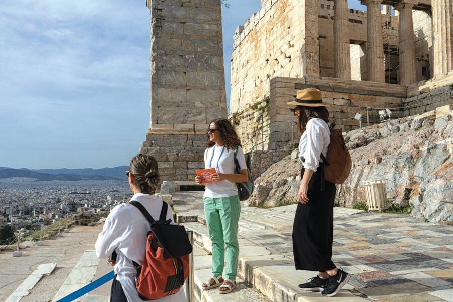 Acropolis, Plaka & Ancient Agora Guided Tour - Walking down to the Ancient Agora