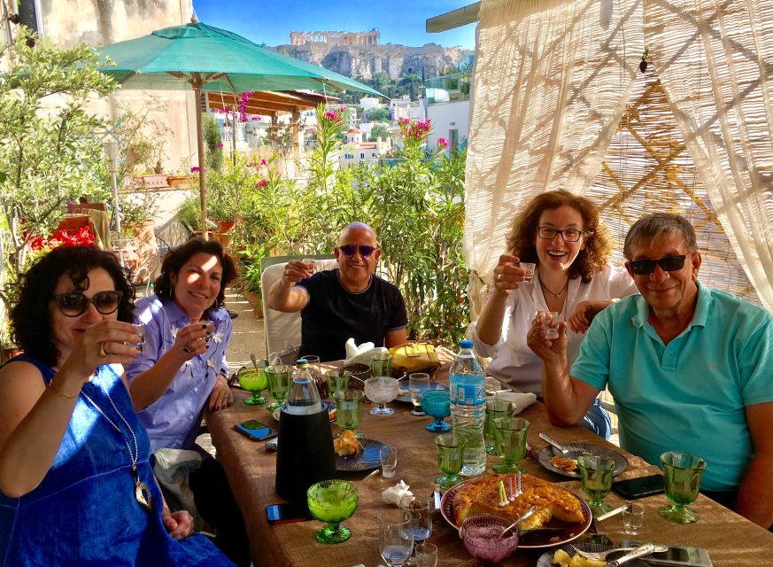 Athens: 7-Course Dinner and Wine Pairing with Acropolis View - A rooftop table above Monastiraki