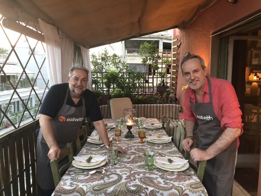 Athens: 7-Course Dinner and Wine Pairing with Acropolis View - The Acropolis view after dark