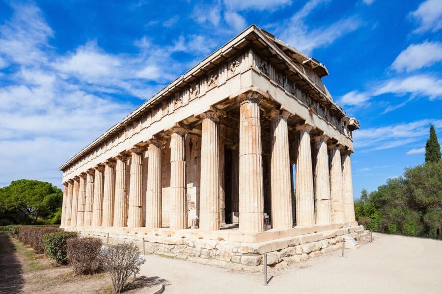 Athens: Acropolis and Mythology Highlights Small Group Tour - The Ancient Agora and Temple of Hephaestus
