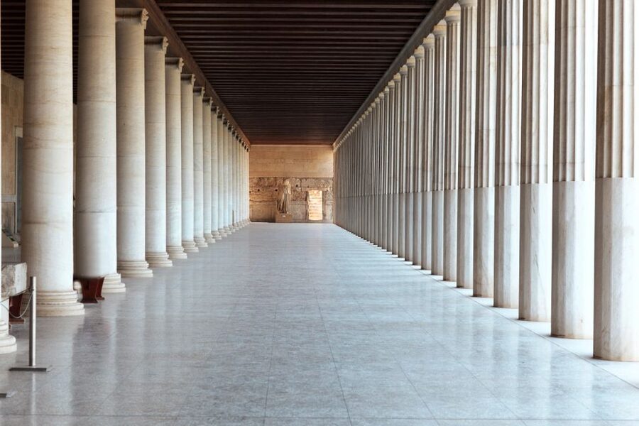 Athens: Acropolis Museum Tour with Skip-the-Line Entry - The balcony view toward the Acropolis