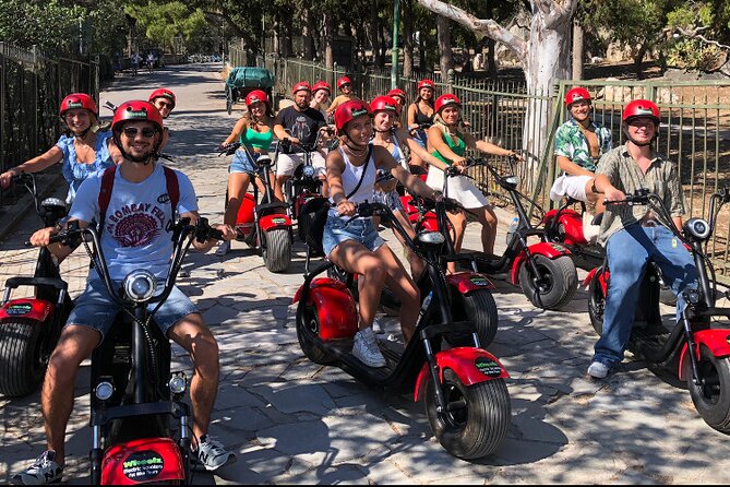 Athens Acropolis Official E-Scooter Guided Tour Fat E-Bike - First Cemetery of Athens and the ancient temples