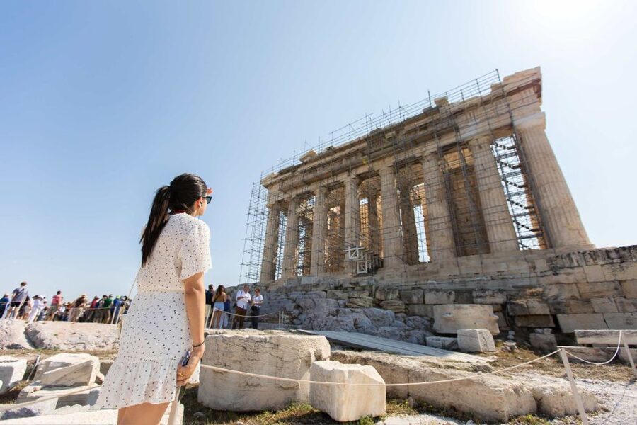 Athens: Acropolis Ticket & Optional Self-Guided Audio Tours - Reaching the South Entrance near the Acropolis metro station