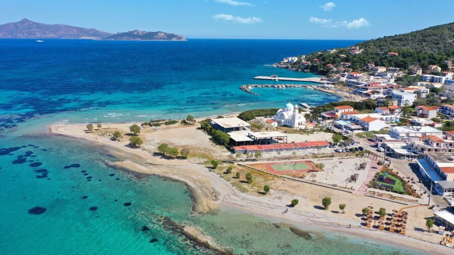 Athens: Aegina, Agistri & Metopi Swimming Cruise with lunch - Aegina, pistachios and harbor time