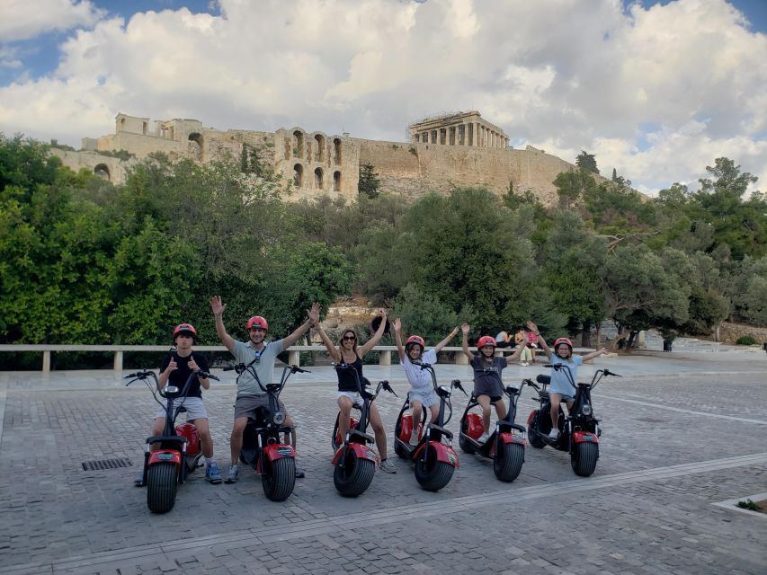 Athens: Award-Winning Acropolis Guided e-Scooter Tour - Odeon of Herodes Atticus and the Acropolis entrance