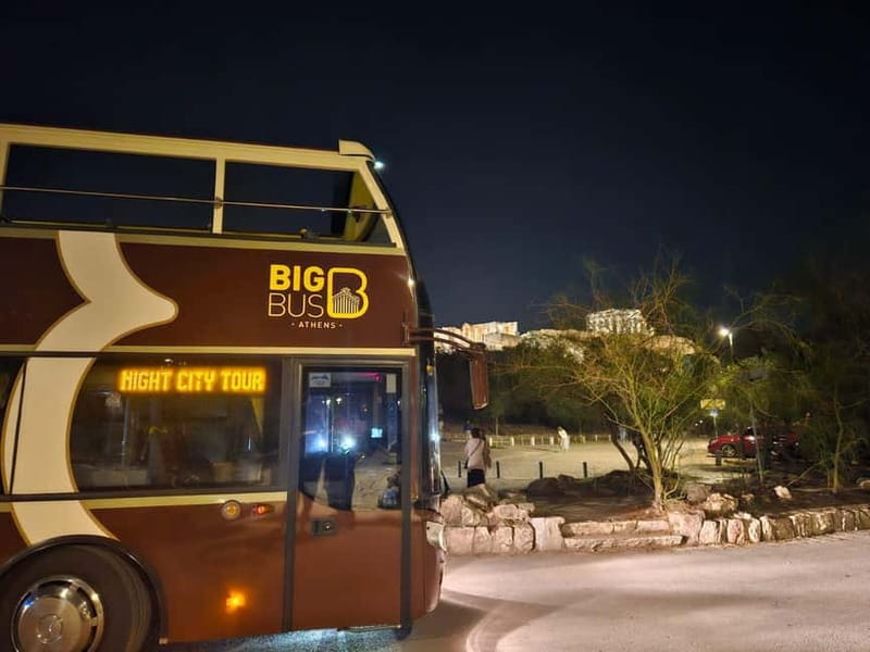 Athens: Big Bus Panoramic Night Tour by Open-Top Bus - Odeon of Herodes Atticus and the ancient monuments