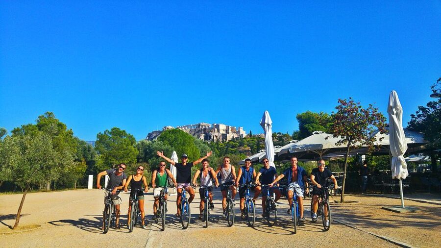 Athens: Bike Tour with Acropolis & Parthenon Visit - Monastiraki, the cathedral, and Plaka