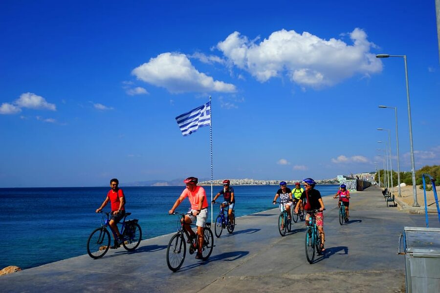 Athens: City & Sea Bike Tour - The pastry tasting and return to central Athens