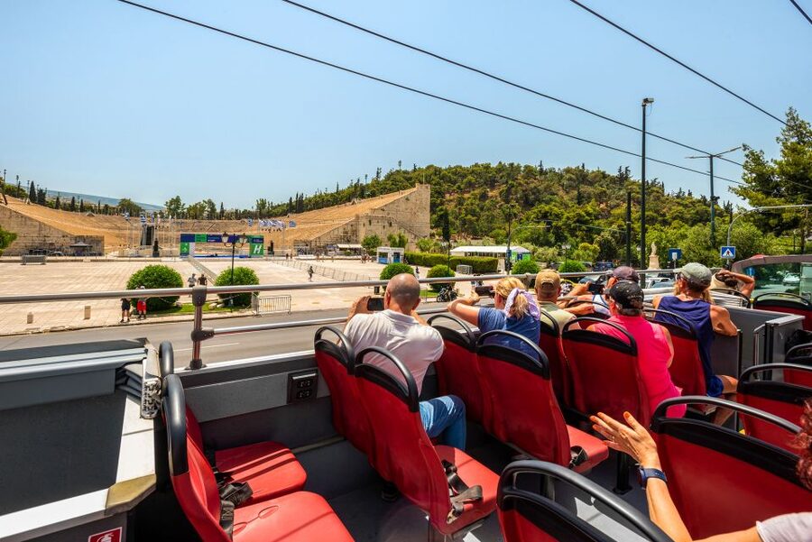 Athens: City Sightseeing Hop-On Hop-Off Bus Tour - National Library, Omonoia, Monastiraki, and Kotzia Square