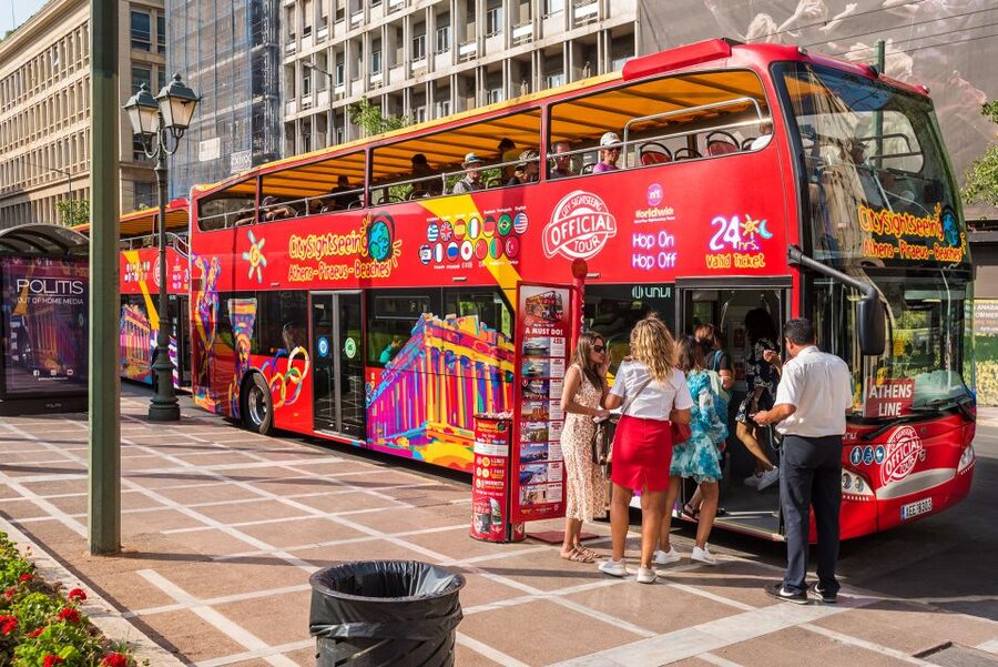 Athens: City Sightseeing Hop-On Hop-Off Bus Tour - The Riviera route from the Acropolis to Vouliagmeni