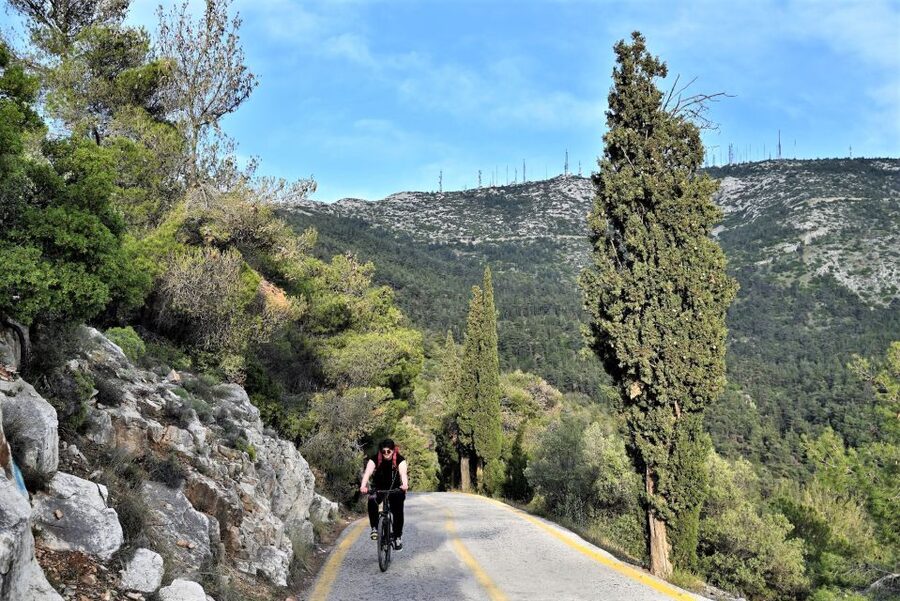 Athens: Electric Bicycle Tour to Mount Hymettus - From central Athens to the foot of Mount Hymettus
