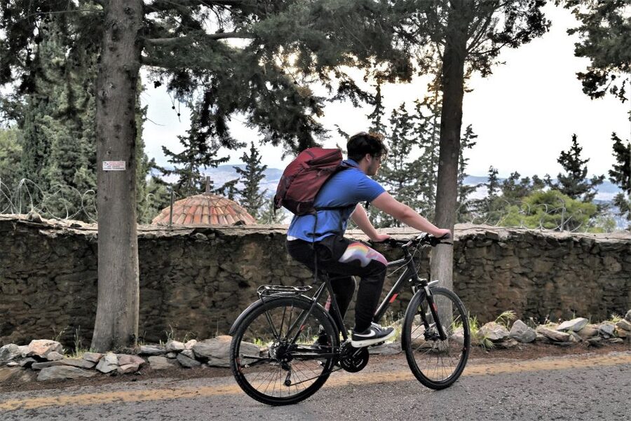 Athens: Electric Bicycle Tour to Mount Hymettus - The downhill return to Veikou 131