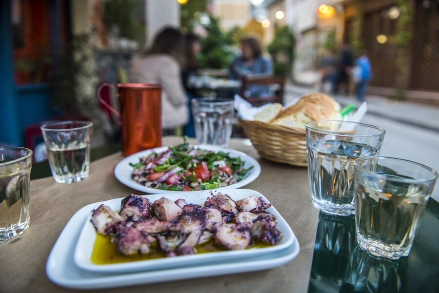 Athens: Greek Food Discovery Small Group Walking Tour - Specialty shops, olive oil, and Greek pantry staples