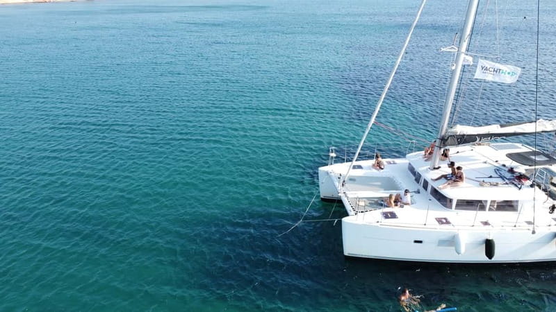 Athens: Half-Day Morning Catamaran Cruise with Meal & Drinks - Swimming, snorkeling, and quiet bays