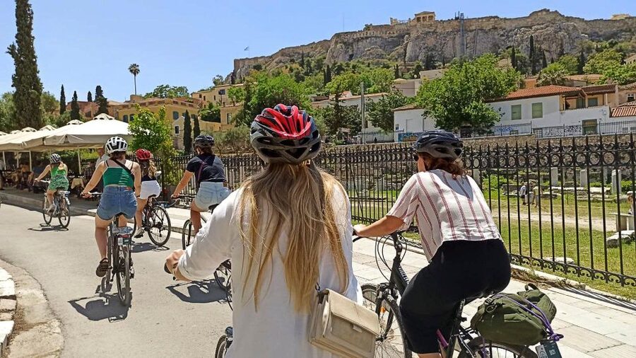 Athens Historical Center: Explore by Bike - Monastiraki and the Agora connect old and present-day Athens