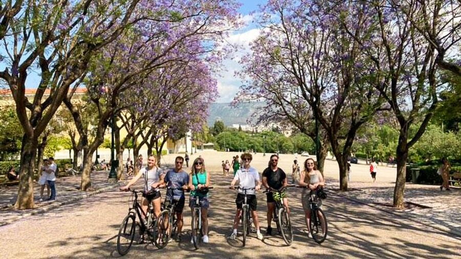Athens Historical Center: Explore by Bike - The Panathenaic Stadium recalls the 1896 Olympics