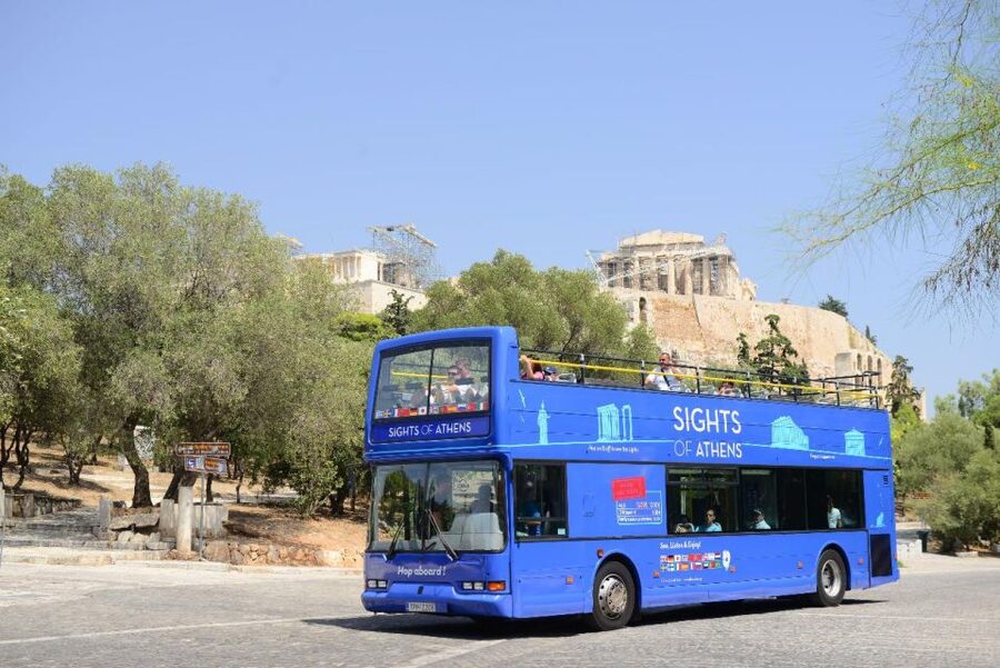 Athens: Island Cruise with Lunch & Hop-On Hop-Off Bus Ticket - Starting early from central Athens