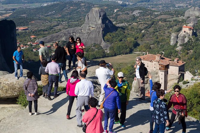 Athens: Meteora Monasteries, Hermit Caves Tour with Pickup - Great Meteoron, the historic center of Meteora