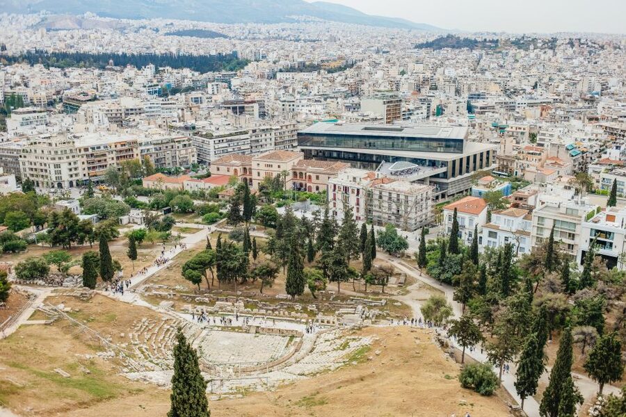 Athens: Parthenon, Acropolis and Museum Small Group Tour - Climbing the Acropolis from the Theater of Dionysus