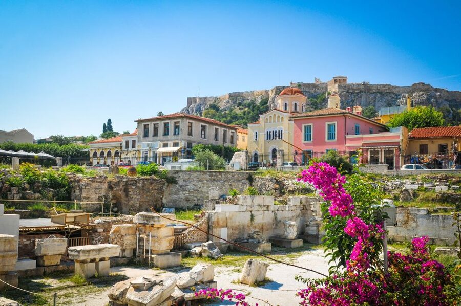 Athens: Plaka to Acropolis Smartphone Audio Tour - Walking out of Plaka toward ancient Athens