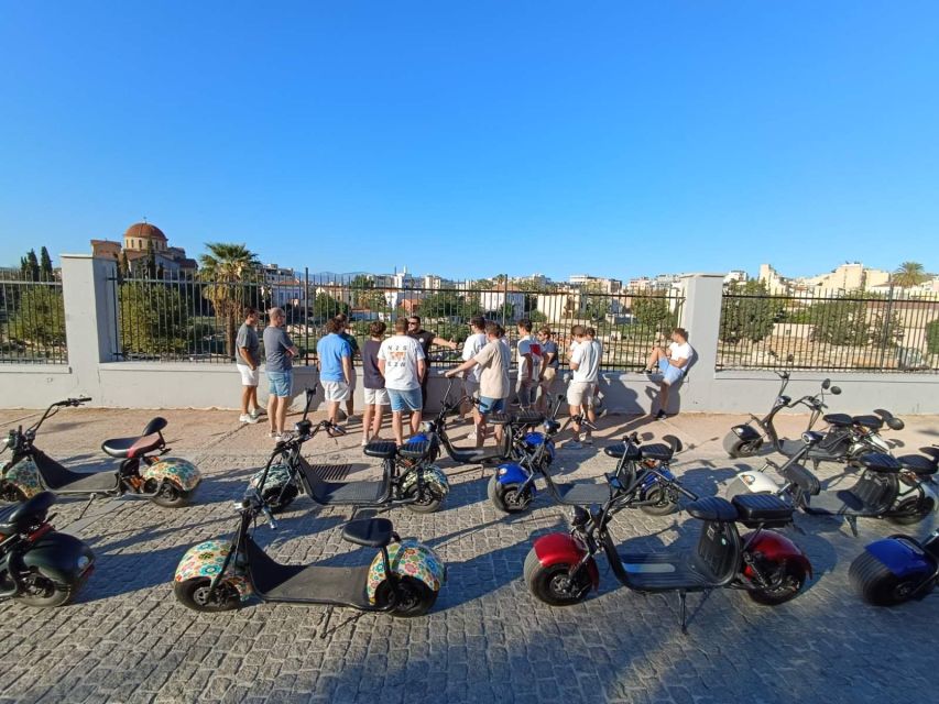 Athens: Premium Guided E-Scooter Tour in Acropolis Area - Training first, then an easy start