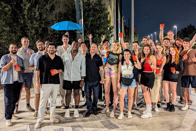 Athens Pub Crawl with 1hr Open Bar & VIP Nightclub Access - Psirri after dark: street art, bars, and changing music