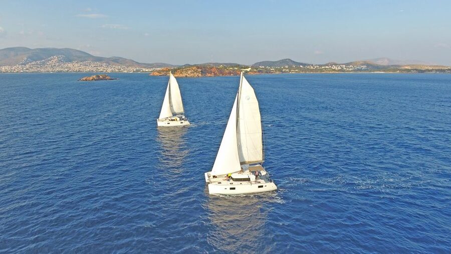 Athens: Riviera Catamaran Cruise with Meal and Drinks - The Vouliagmeni stop and onboard barbecue