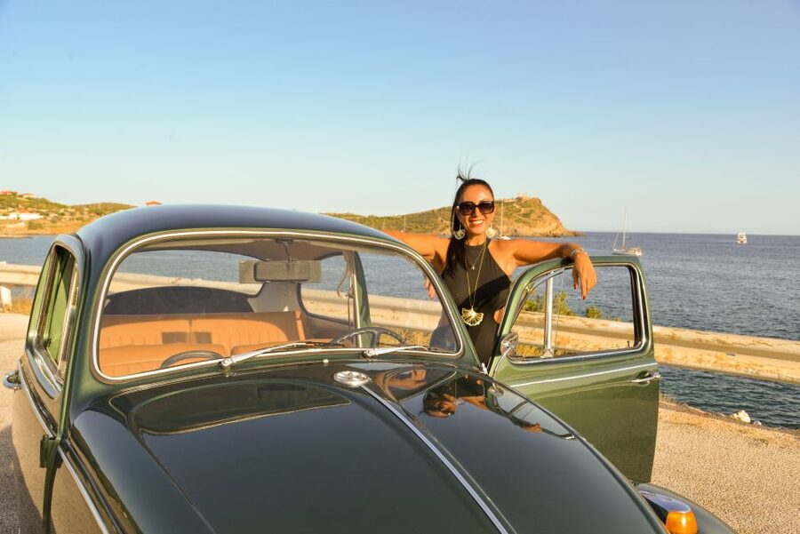 Athens: Riviera Photo Tour in a Vintage Volkswagen Beetle - The photo package and the Polaroid souvenir