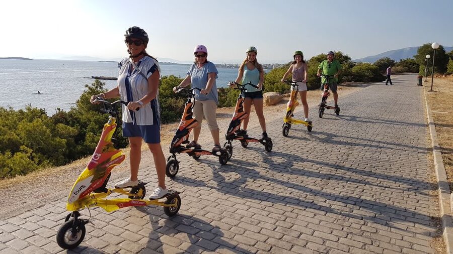 Athens Riviera Trikke Bike Tour & Vouliagmeni Lake - Safety and comfort on the Trikke