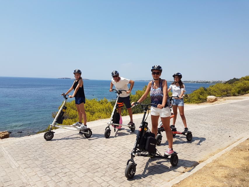 Athens Riviera Trikke Bike Tour & Vouliagmeni Lake - Starting in Voula with a short Trikke lesson