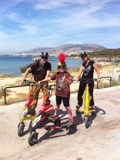 Athens Riviera Trikke Bike Tour & Vouliagmeni Lake - Reaching the cave lake and its warm water