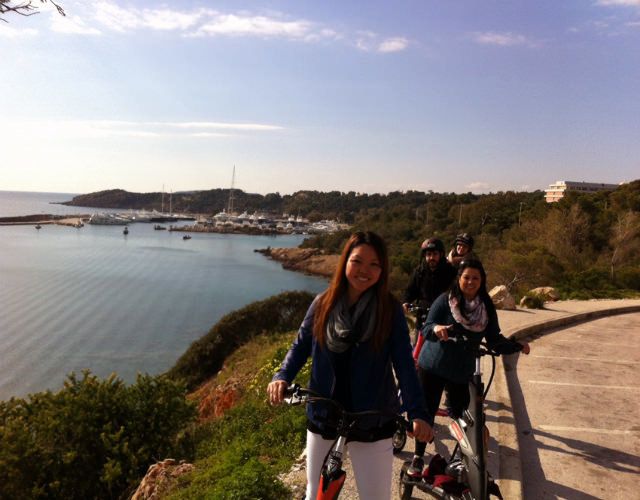 Athens Riviera Trikke Bike Tour & Vouliagmeni Lake - Seeing Vouliagmeni’s blue flag beaches