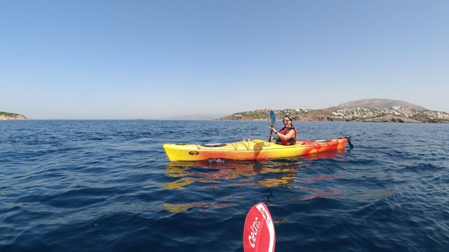 Athens: Sea Kayak Sunset Tour - Paddling back as the sun goes down