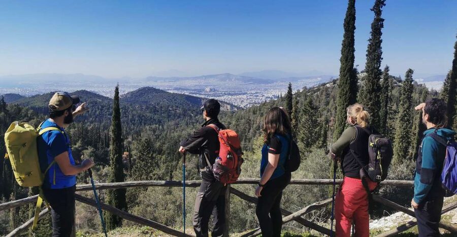 Athens Sunset Hike - Leaving Athens for Mount Hymettus