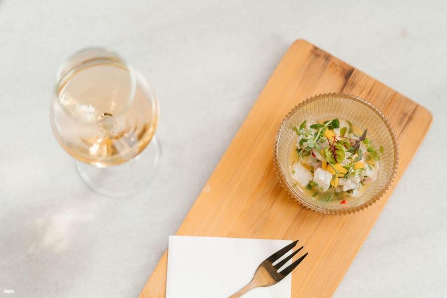 Athens: Tasting of 6 Wines from Kefalonia with Food Pairing - Mademoiselle with sea bass ceviche