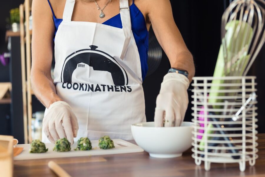 Athens: Traditional Greek Cooking Class with Full Meal - Eating Beside the Acropolis View