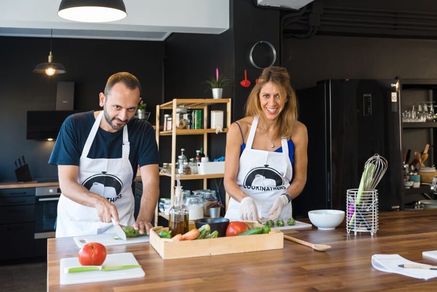 Athens: Traditional Greek Cooking Class with Full Meal - Starting With Wine, Nibbles, and the Menu