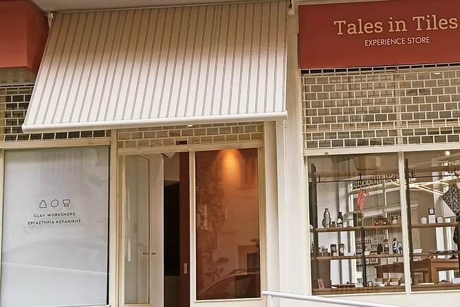Create and paint your own ceramic piece in a workshop in Athens - Painting your piece before the kiln