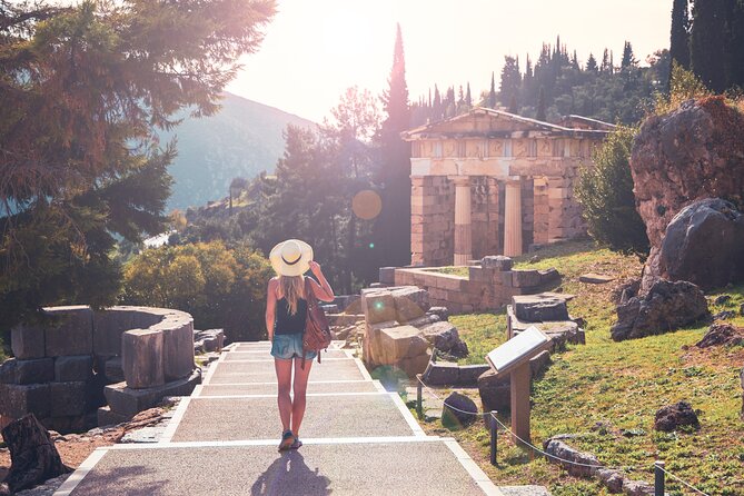 Delphi Guided Small Group Day Tour from Athens - Walking through the Delphi archaeological site