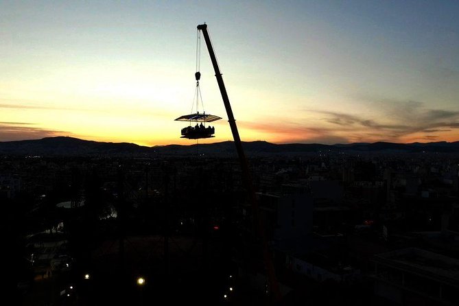 Dinner in the Sky Athens - Choosing between sunset and starlit Athens