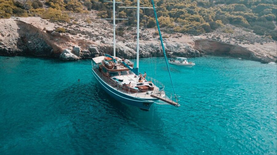 From Athens: Agistri, Moni & Aegina Day Cruise with Swimming - The swim stop near Moni or Metopi