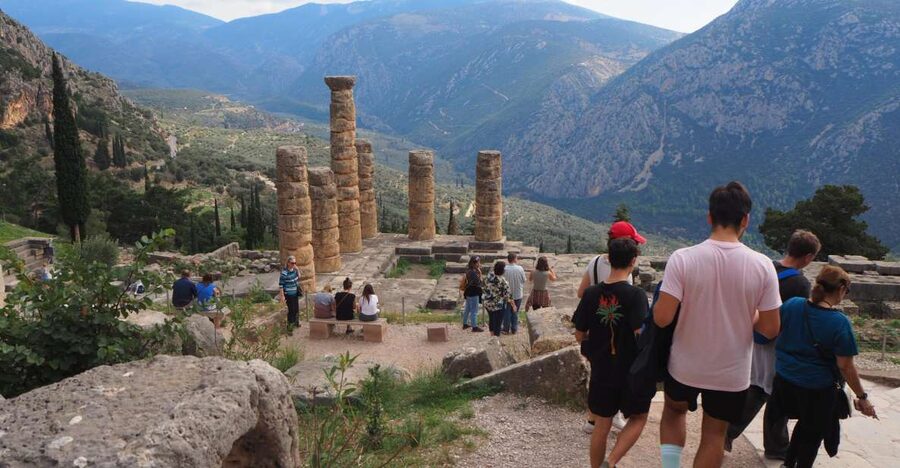 From Athens: Day Tour to Delphi - Walking into Apollo’s sanctuary