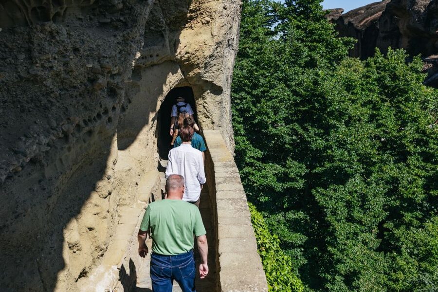 From Athens: Delphi and Meteora 2-Day Guided Tour - Walking through the Sanctuary of Delphi