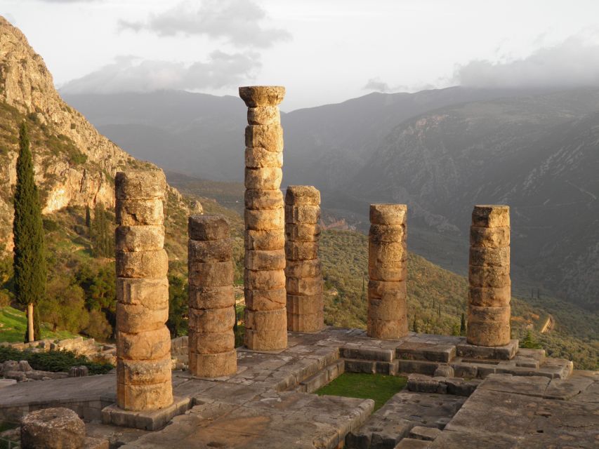 From Athens: Delphi and Meteora 2-Day Tour with Hotel - Walking through Apollo’s sanctuary at Delphi