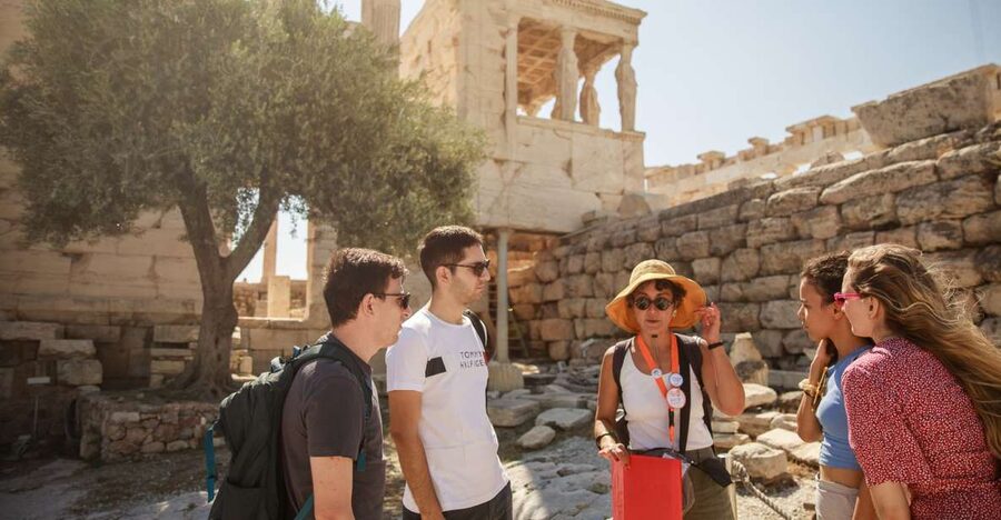 From Cruise Port: Athens City, Acropolis & Acropolis Museum - Walking up through Dionysiou Areopagitou