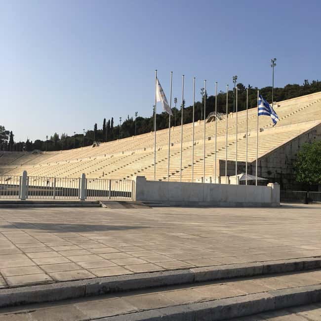 Guided walking tour of Acropolis with transportation - Seeing Athens from the air-conditioned bus