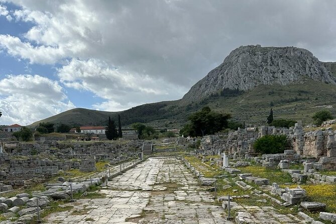 Paul"s Footsteps Ancient Corinth Biblical Tour - Temple of Apollo and the first look at Ancient Corinth