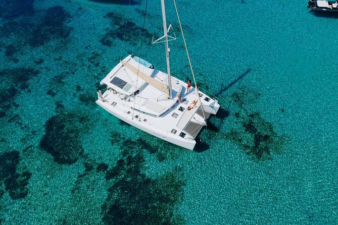 Sail the Athenian Coastline on a Catamaran with Meal & Wine - Hydroussa: a quiet first swim near Voula